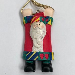 Ceramic Santa ornament